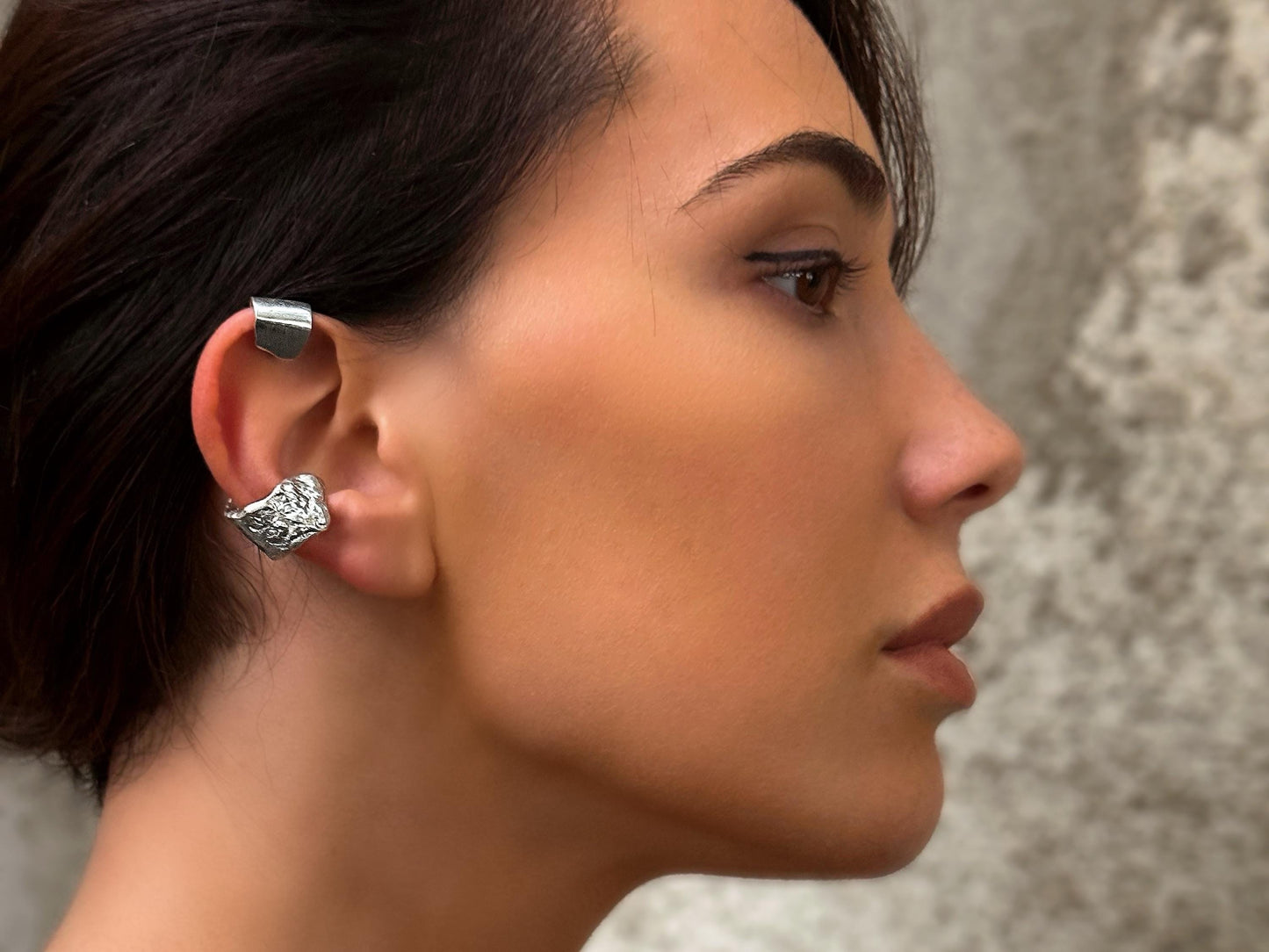 Silver Wrap Earring