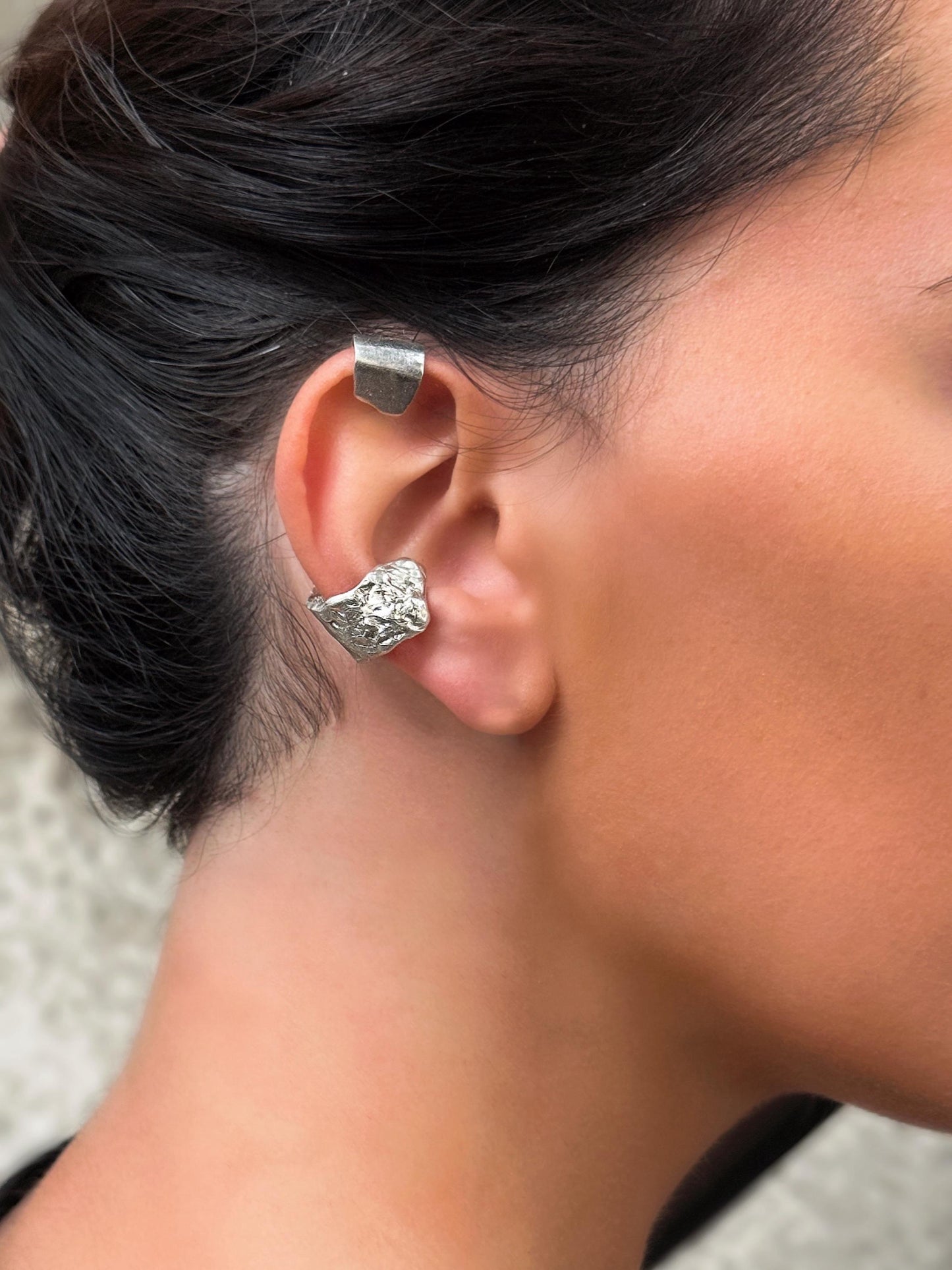 Silver Wrap Earring
