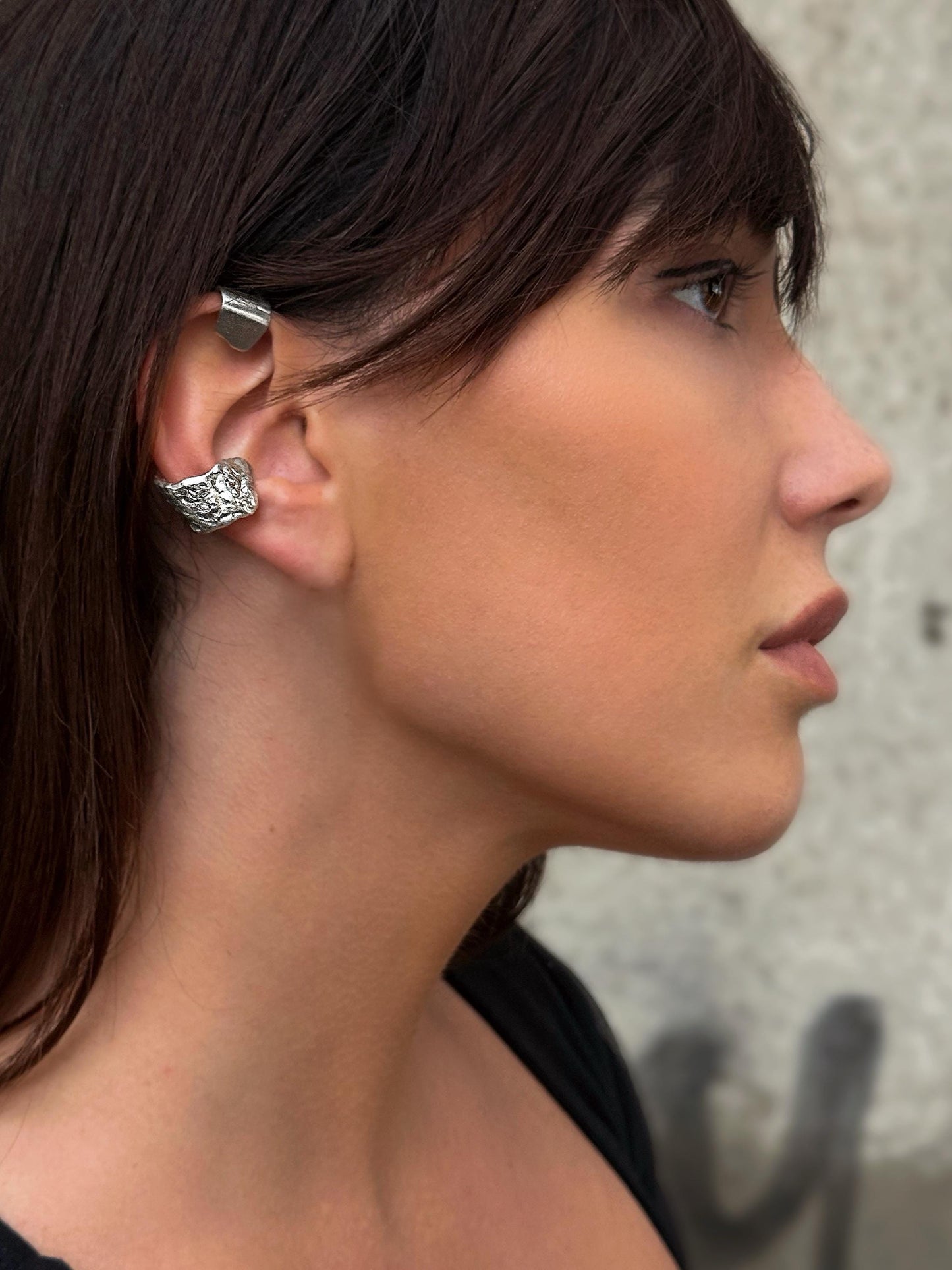 Silver Wrap Earring