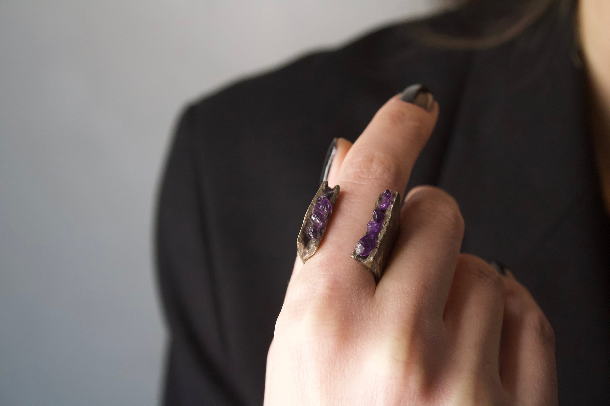 Amethyst Open Ring LevenExclusive