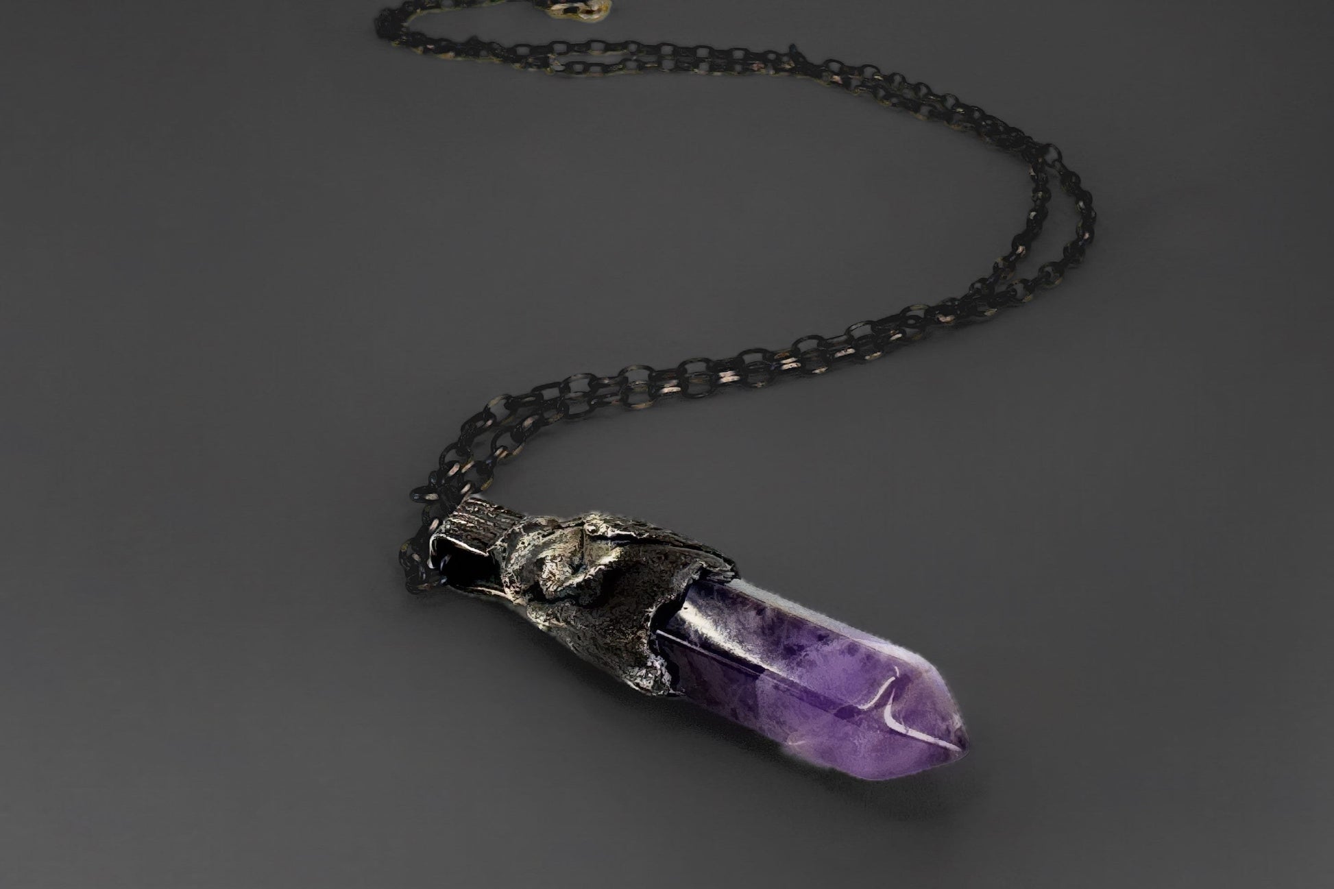 Amethyst Pendant Necklace LevenExclusive