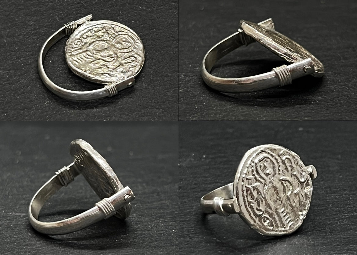 Geo Coin Inspired Ring LevenExclusive