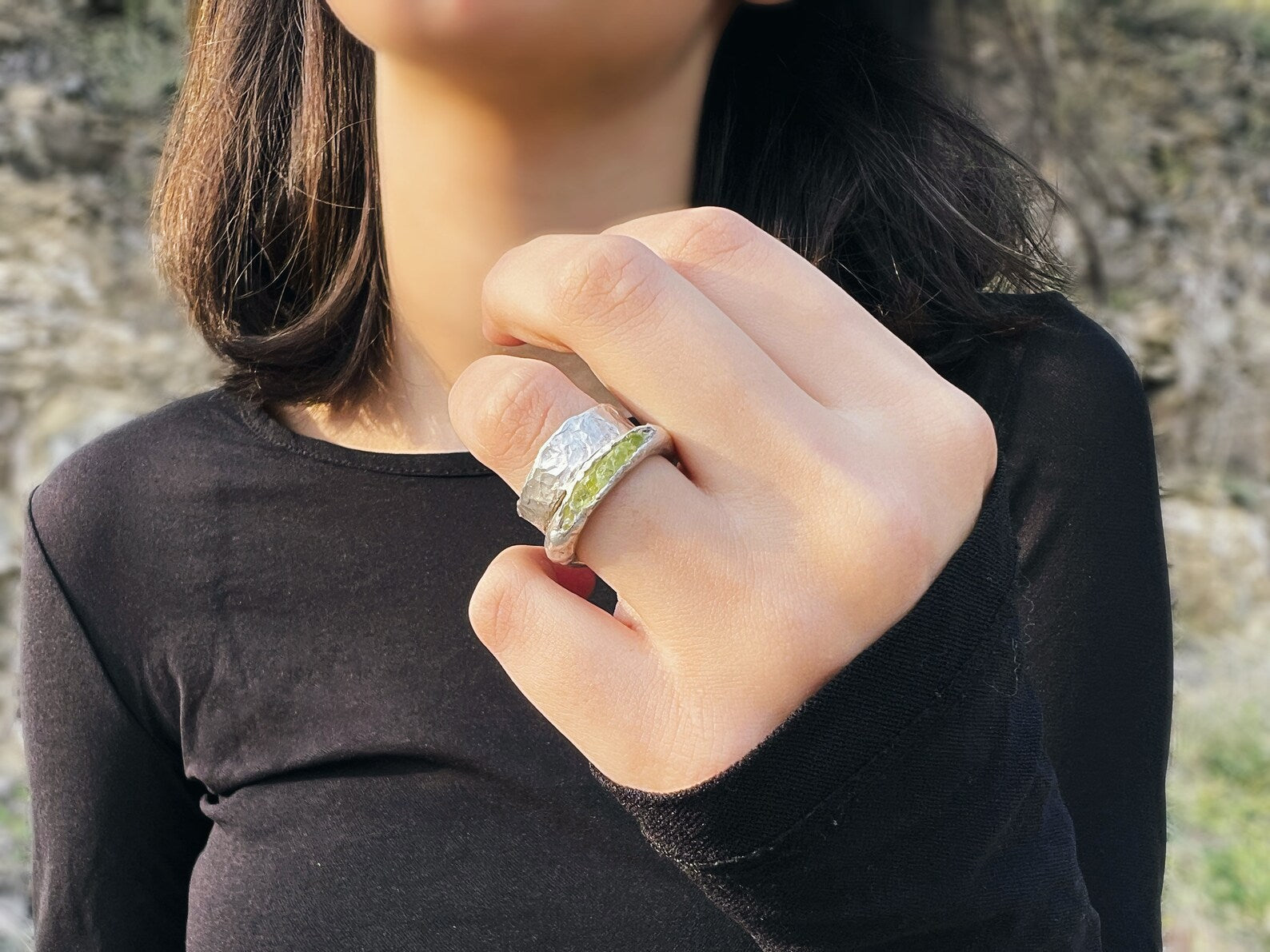 Green Peridot Ring LevenExclusive