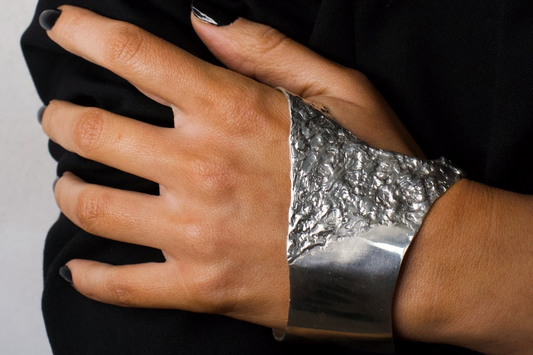 Silver Palm Cuff Bracelet