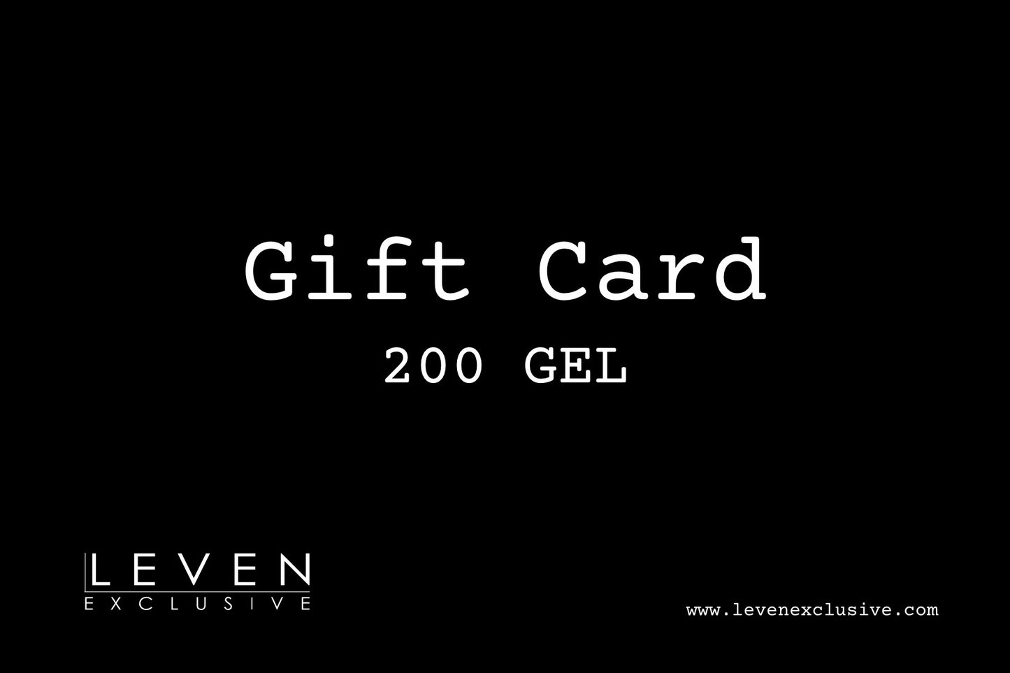 LevenExclusive Gift Card LevenExclusive