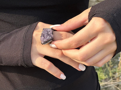 Raw Amethyst Ring LevenExclusive