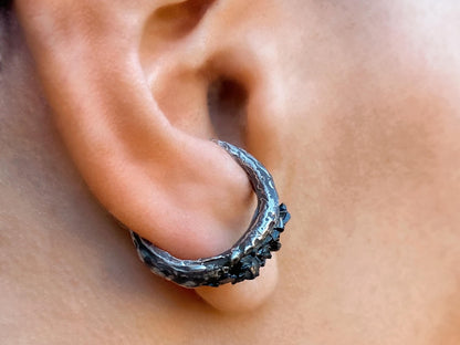 Tourmaline Silver Earring
