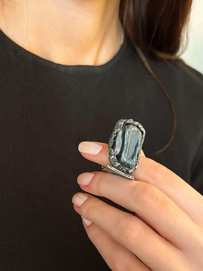 Dark Pearl Ring