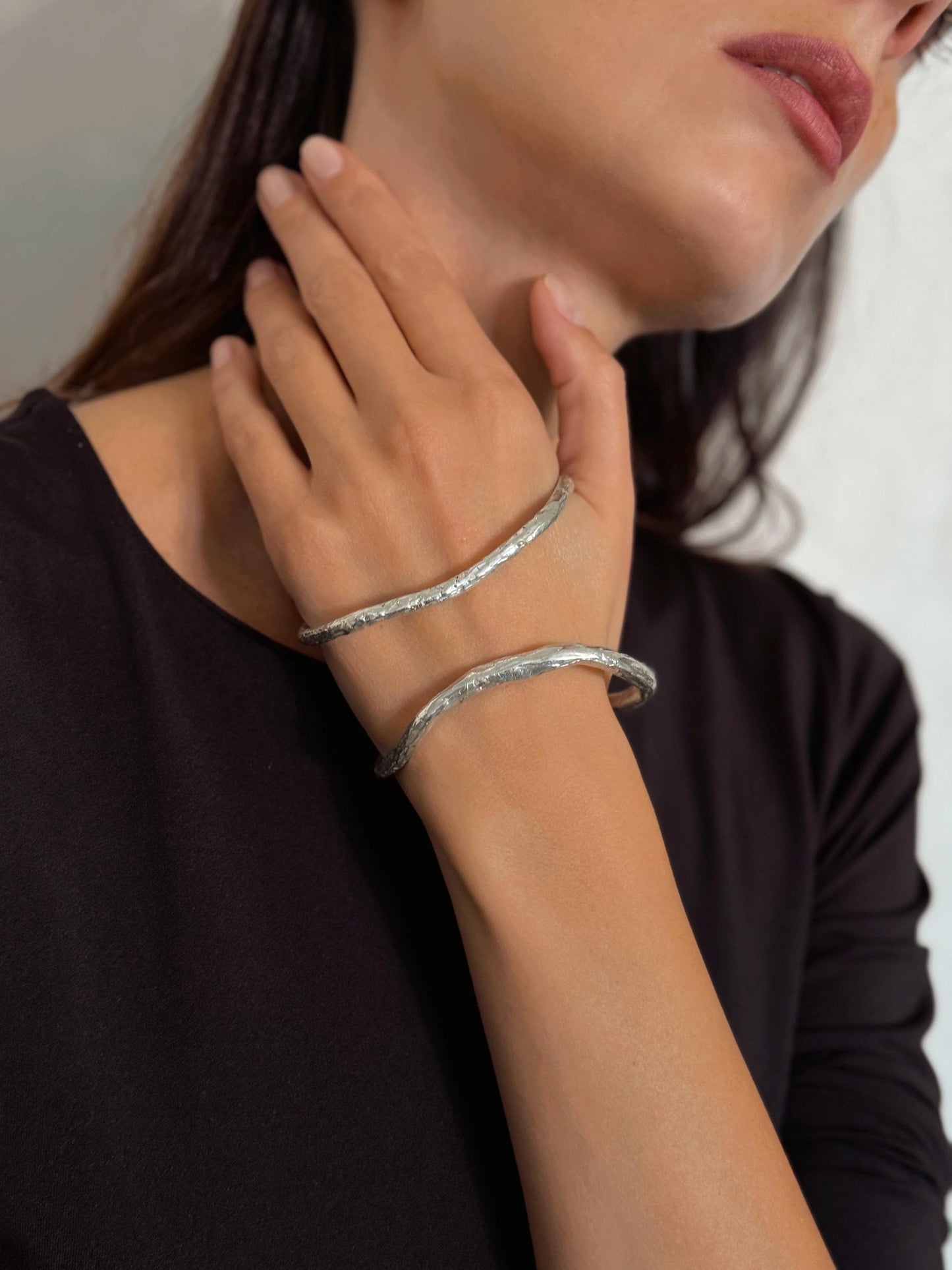 მტევნის & მაჯის ვერცხლის სამაჯური